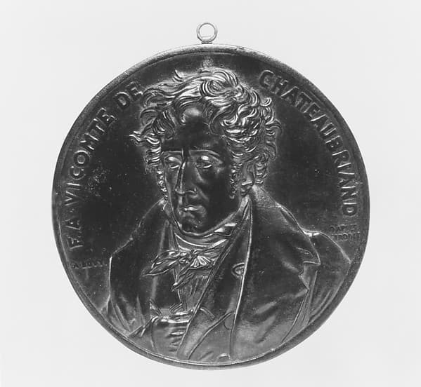 François René, Vicomte de Chateaubriand (1768–1877), by Jean-François-Antoine Bovy