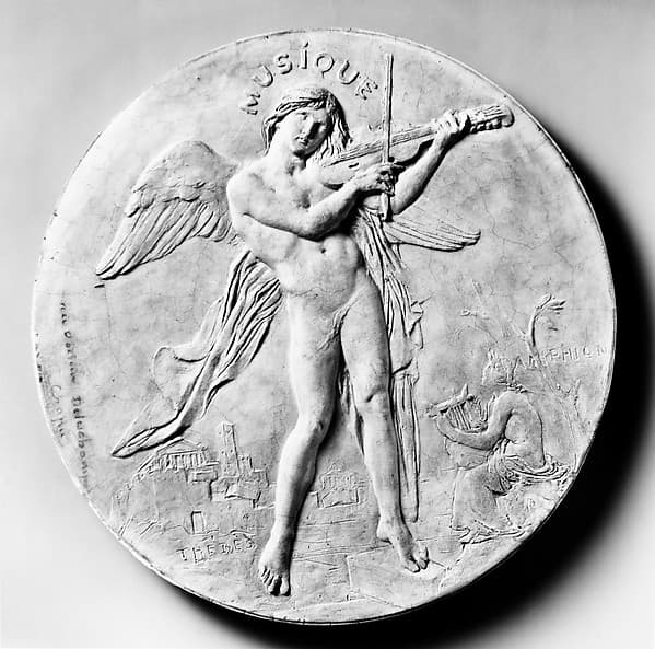 Music, by Henri-Michel-Antoine Chapu