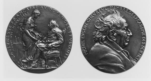 Commemorating the 100th Birthday of M. Michel Eugène Chevreul (1786–1889), French Chemist and Member of the Academy of Sciences, by Louis-Oscar Roty