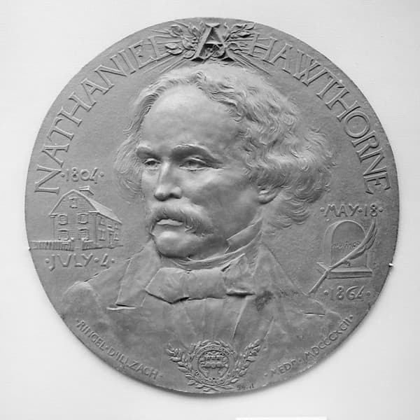 Portrait of Nathaniel Hawthorne, Executed for the Grolier Club, New York, 1892, by Jean-Désiré Ringel d'Illzach