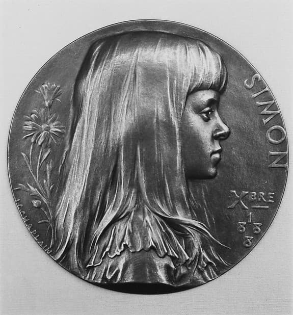 Portrait of Marguerite Simon, by Jules-Clément Chaplain