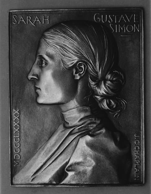 Portrait of Mme. Sarah Gustave Simon (French, 1858-1925), by Jules-Clément Chaplain