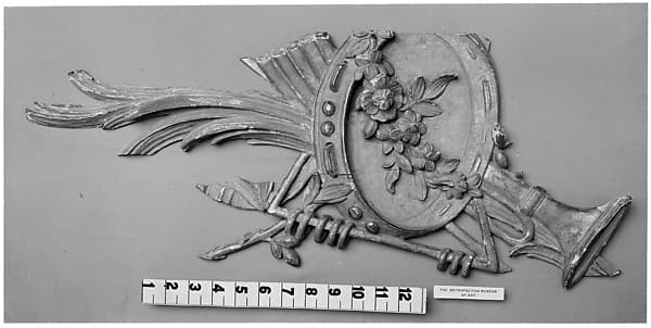 Trophy of musical instruments detail