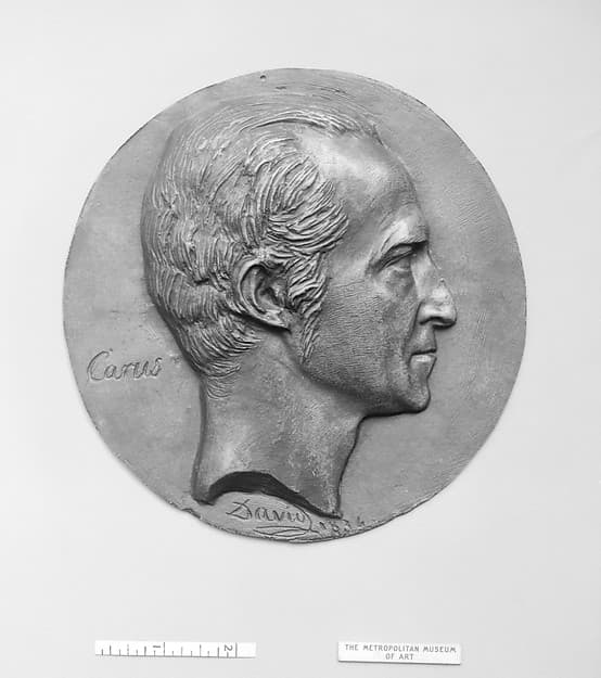 Carl Gustave Carus (1789–1869), Saxon physician, man-of-letters, and painter, by Pierre Jean David d'Angers