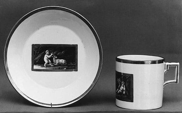 Cup and saucer, by Fürstenberg Porcelain Manufactory