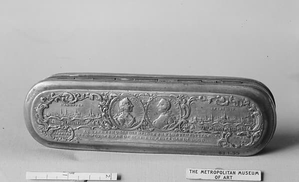 Tobacco box, by Johann Heinrich Giese