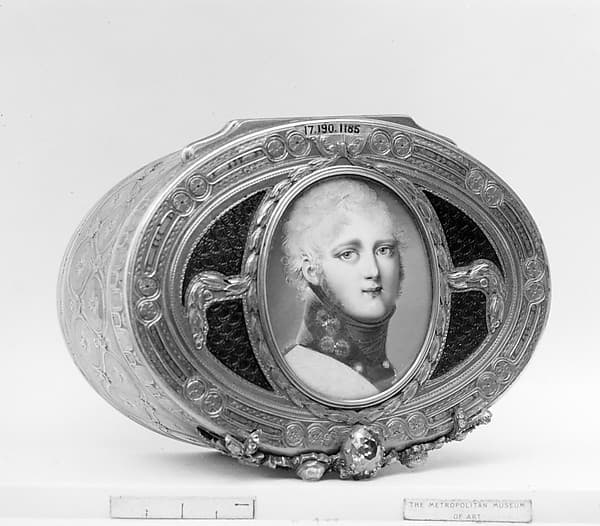 Snuffbox with miniature of Alexander I of Russia, by Jean Georges (or George)