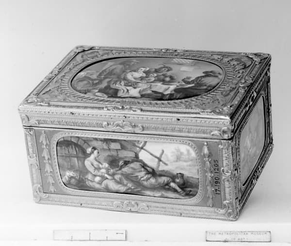 Snuffbox with genre scenes, by Jean Ducrollay
