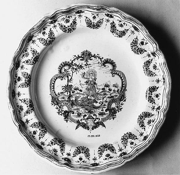 Plate, by Olérys Factory
