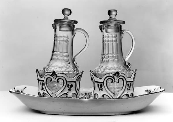 Cruet-stand with cruets, by Levavasseur