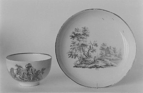 Saucer, by Zurich Pottery and Porcelain Factory