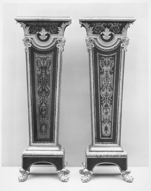 Pair of pedestals (gaînes), by André Charles Boulle
