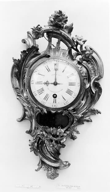 Wall clock (cartel), by Jean-Jacques Fieffé