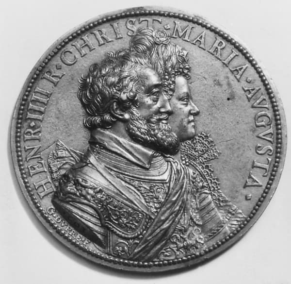 Henry IV, King of France (b. 1553, r. 1589–1610) and Marie de Médicis, his consort (1573–1642), by Guillaume Dupré