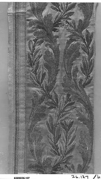 Border of woven silk, by Philippe de Lasalle