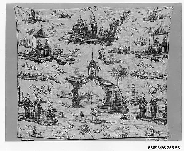 Pictorial print, by Oberkampf Manufactory