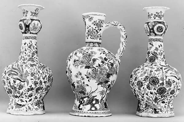 Pair of bottle vases, by Samson and Company