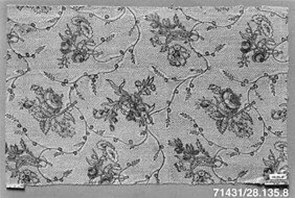 Floral print, by Oberkampf Manufactory