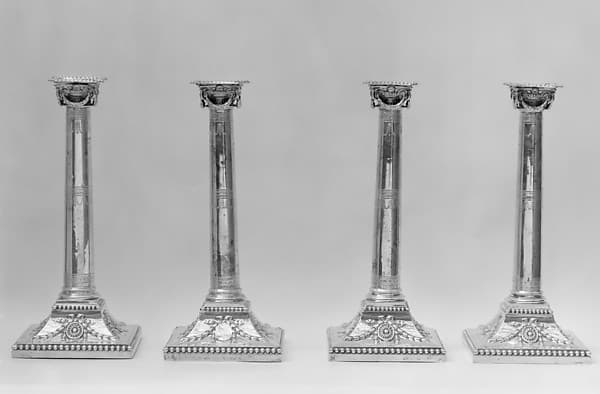 Set of four candlesticks, by John Carter II