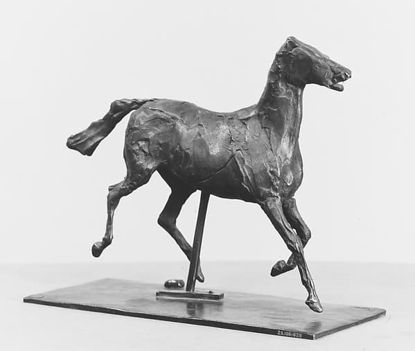 Horse Trotting, the Feet Not Touching the Ground, by Edgar Degas