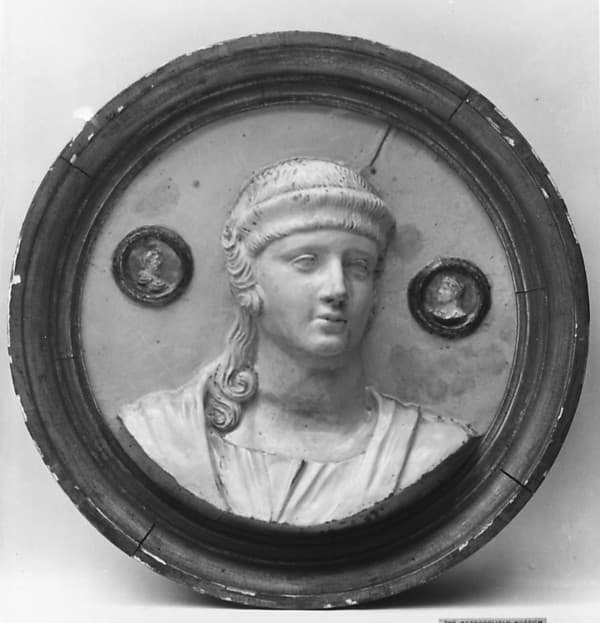 Bust of a Roman matron (one of a pair), by Della Robbia