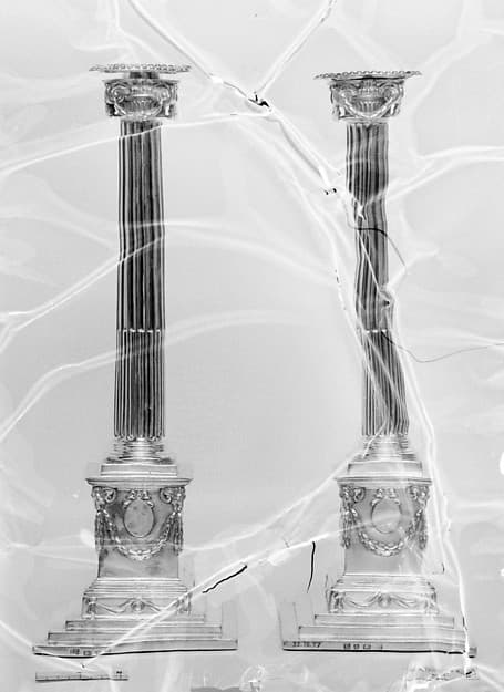 Pair of candlesticks, by John Carter II
