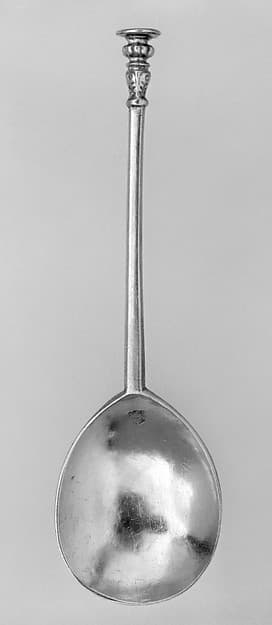 Seal-top spoon, by I. F., London