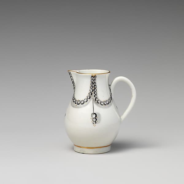 Cream pitcher (part of a service), by Caughley Factory