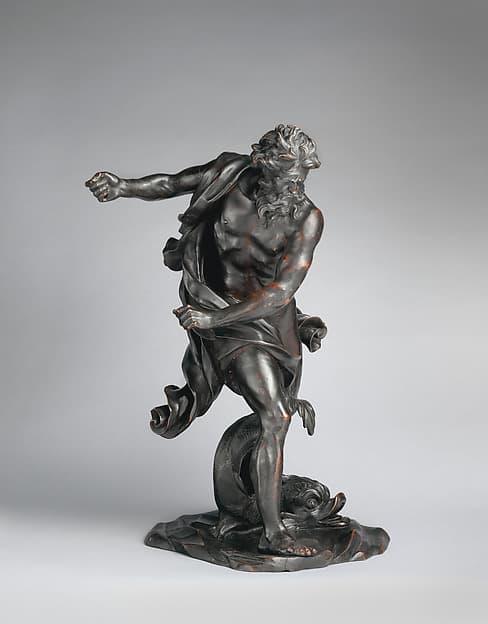 Neptune with a dolphin, by Gian Lorenzo Bernini