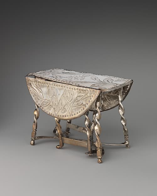 Miniature gateleg table (one of a pair), by George Manjoy