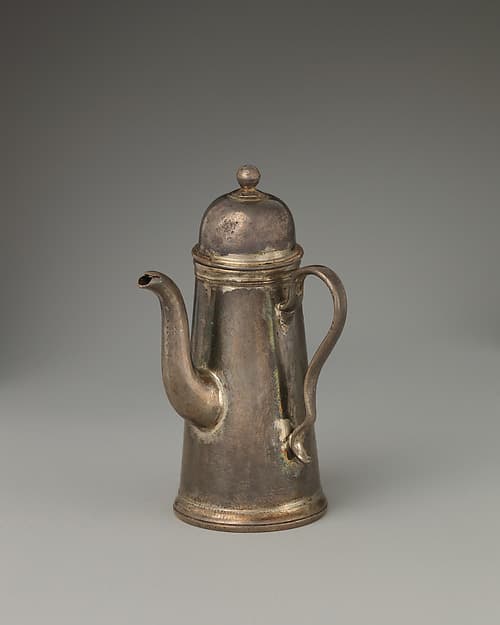 Miniature coffeepot with cover (part of a set), by David Clayton