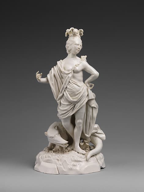 America, from Allegories of the Four Continents, by Fulda Pottery and Porcelain Manufactory