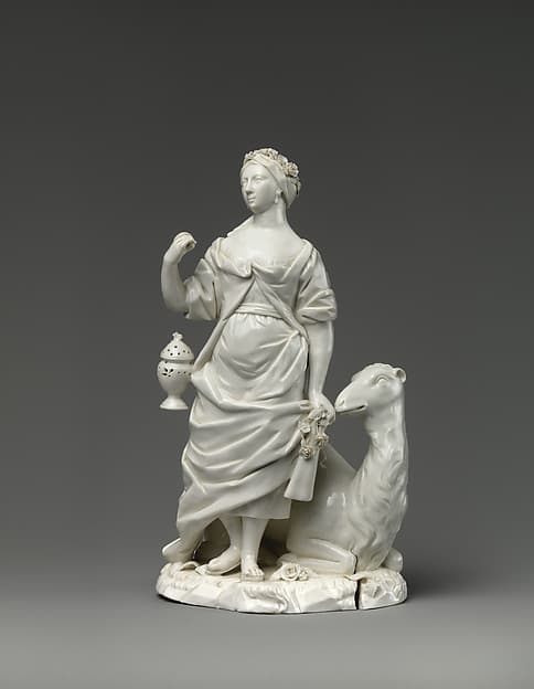 Asia, from Allegories of the Four Continents, by Fulda Pottery and Porcelain Manufactory