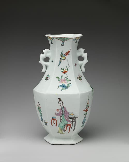 Vase, by Worcester factory