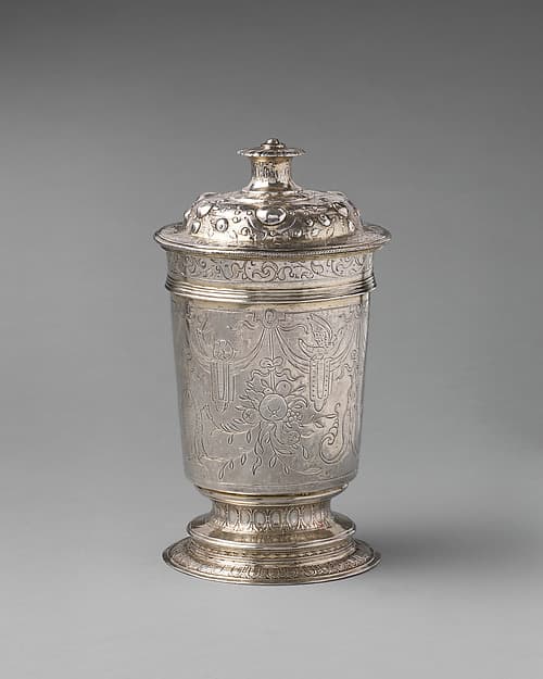 Cup with cover, by M., London