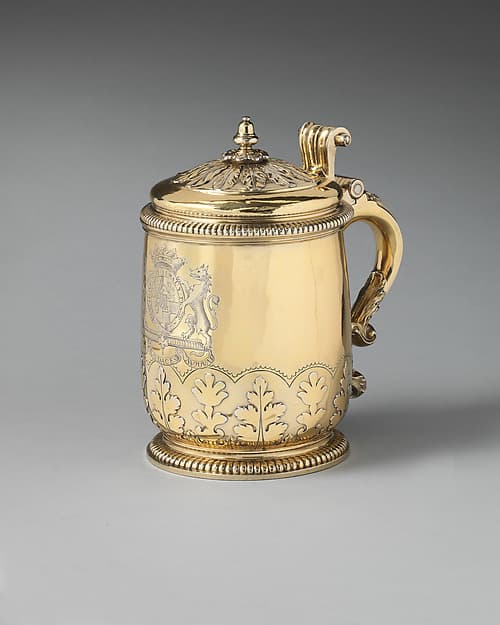 Tankard (one of a pair), by John Le Chartier