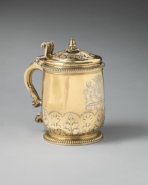 Tankard (one of a pair), by John Le Chartier