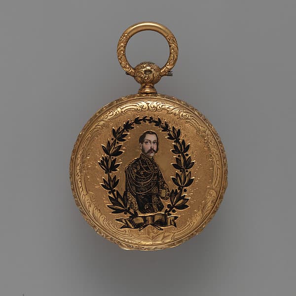 Watch, with a portrait of Alexander II, czar of Russia (r. 1855–81)