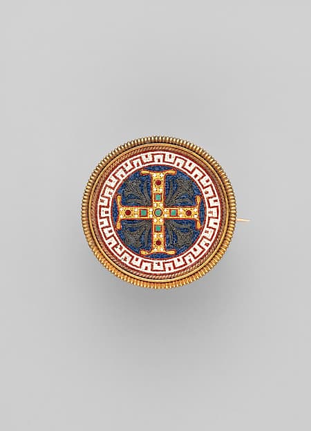 Brooch with Greek Cross, by Castellani