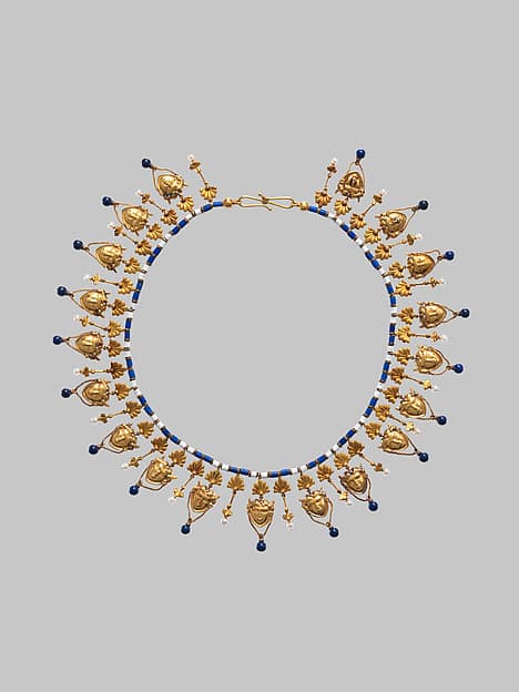 Necklace with Satyr's-head pendants, by Carlo Giuliano
