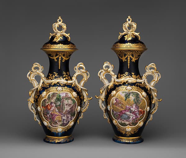 Vase (one of a pair), by Chelsea Porcelain Manufactory
