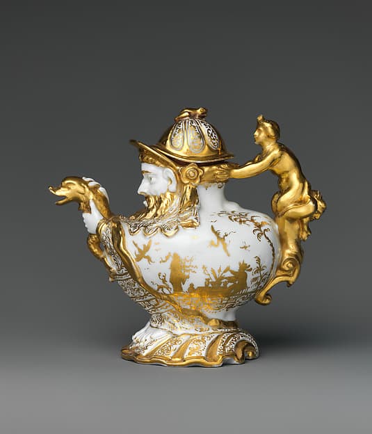Teapot with cover, by Meissen Manufactory