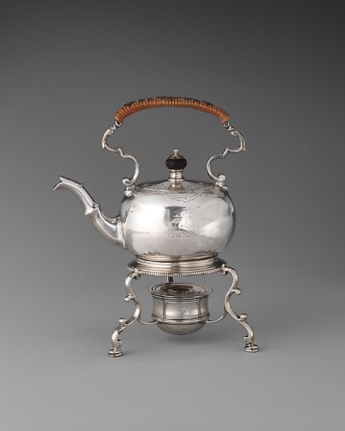 Miniature kettle and stand, by John Le Sage