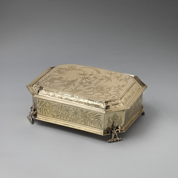 Casket (part of a toilet service), by William Fowle