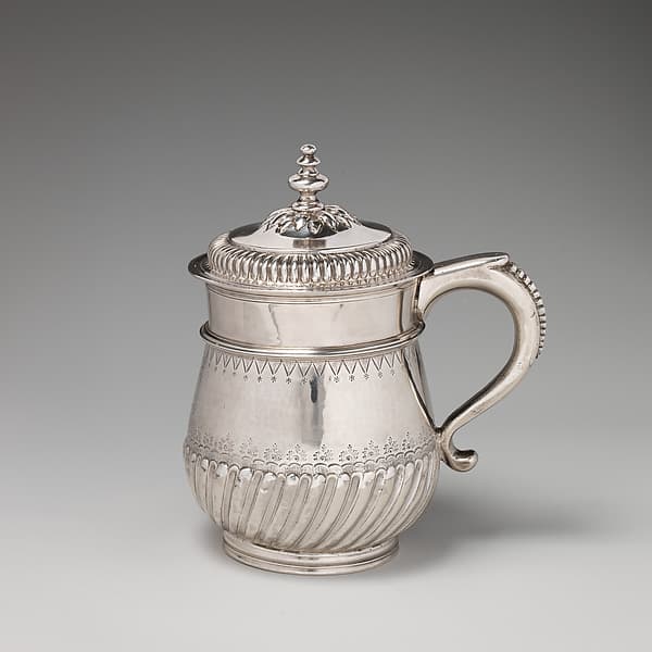Mug with cover (one of a pair), by David Willaume I