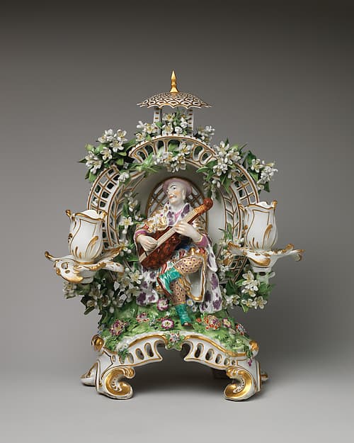 Candelabrum (one of a pair), by Chelsea Porcelain Manufactory