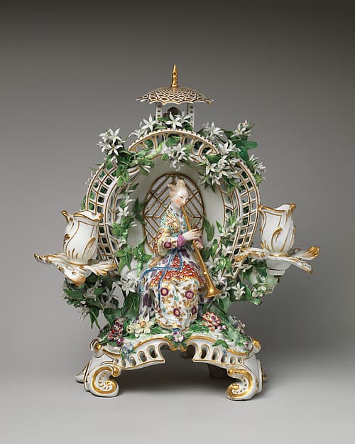 Candelabrum (one of a pair), by Chelsea Porcelain Manufactory