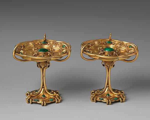 Small tazza (one of a pair, part of a set), by Asprey
