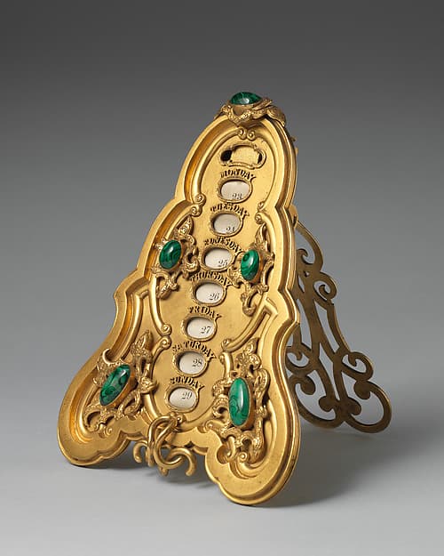 Calendar (part of a set), by Asprey