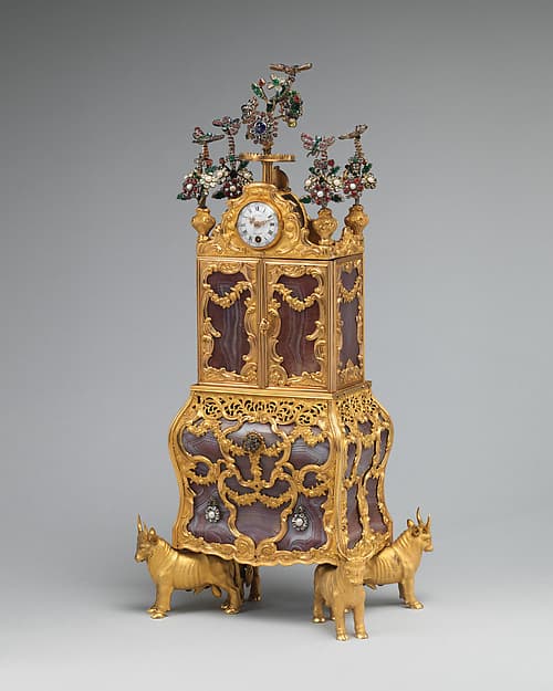 Miniature secretary incorporating a watch, by James Cox